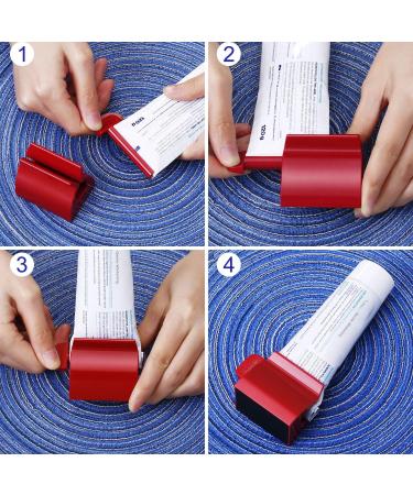 2PCS Toothpaste Squeezer Rolling Toothpaste Tube Dispenser Holder Stand for Bathroom Style-3 - Buy Online on GoSupps.com