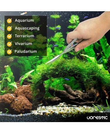 VORESTIC 16cm Curved Spring Scissors for Aquarium & Terrarium Plants - Aquascaping Tools - Buy Online on GoSupps.com