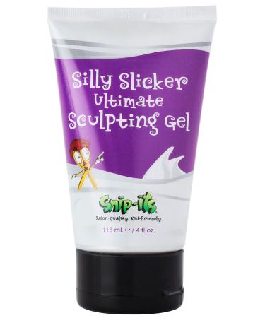 Snip-its Silly Slicker Kids Hair Gel 4oz | Medium-Strong Hold Kids Hair Styling Gel for Boys - Fresh Smell and No Flaking   All Natural Hair Gel for Kids Made in USA | Salon Quality Kid Friendly