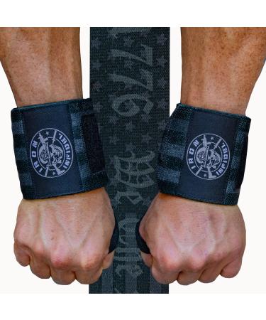 Iron Infidel Weightlifting Wrist Wraps - 24" Extra Stiff Heavy Duty, Wrist Support for Gym Workouts, Crossfit, Weights, Powerlifting, Fitness, Exercise, Olympic Lifts, Bench Press 1776