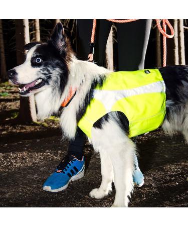 Hurtta Polar Dog Vest - XS Yellow Safety Vest for Dogs | International Shipping - Buy Online on GoSupps.com