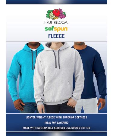 Fruit of the Loom Men's Sofspun Fleece Sweatshirt X-Large - Cardinal | Soft & Cozy Sweatshirt - Buy Online on GoSupps.com