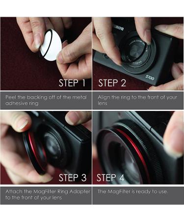 Kamerar MagFilter 52mm Adapter Ring with Carrier Bag for Sony RX100 Canon G7X Nikon Panasonic - Buy Online on GoSupps.com