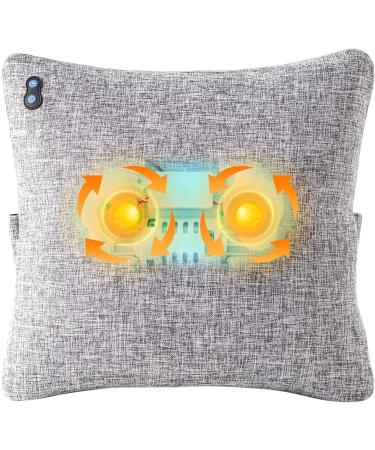 Hi5 Bravo Plus Shiatsu Massage Pillow with Heat | Washable Cover Auto Switch-Off | Neck Back & Leg Relief - Indigo - Buy Online on GoSupps.com