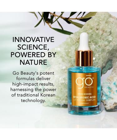 Go Beauty Daily Hydrating Serum with Triple Hyaluronic Acid Hydrating Hydrolyzed Collagen Vitamin B5 Panthenol + 7 Peptide Complex for Dry Dull Aging Skin - Hydro Reviving 1 fl. oz. - Buy Online on GoSupps.com