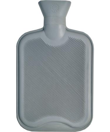 Vagabond 2L Grey Ribbed Hot Water Bottle Grey 2 l (Pack of 1)