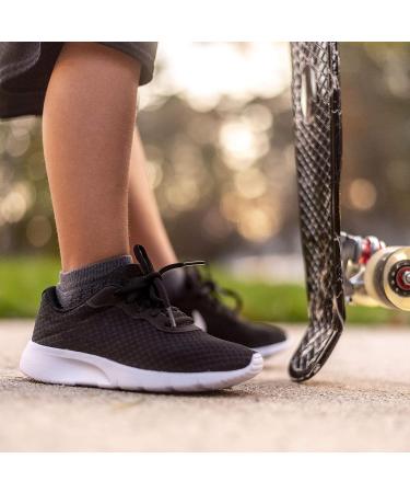 Prince Boys' Low Cut Athletic Socks (6 Pack) - Large Grey | Cushioned for Active Kids - Buy Online on GoSupps.com