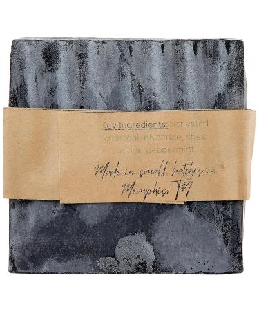 Purifying Charcoal Soap Bar | All-Natural Activated Charcoal & Peppermint | Deep Cleans Pores | International Shipping Available - Buy Online on GoSupps.com