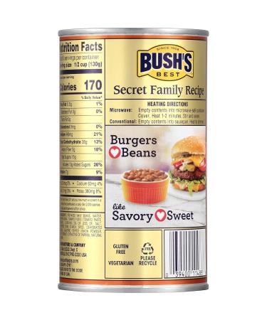 BUSH'S BEST Sweet Heat Baked Beans 28 Oz (Pack of 6) - Sweet & Spicy Canned Beans, Plant Based Protein, Fiber-Rich, Low Fat, Gluten Free - Buy Online on GoSupps.com