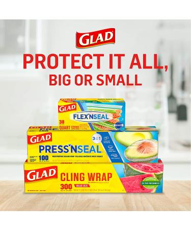 Glad ClingWrap Plastic Wrap - 200 Sq Ft Roll (Packaging May Vary) - Buy Online on GoSupps.com