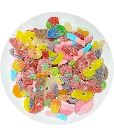 Vummies Gluten Free Palm Oil Free Vegan Sweets Pouches Pre Packed Pick Fizzy Sour Fizz Free Chewy Fruit Gummies Candy (Gluten Free Mix 500g) - Buy Online on GoSupps.com
