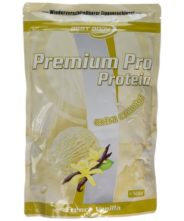 Best Body Nutrition Premium Pro Protein French Vanilla 1 pack (1 x 500 g bag) Vanilla 500 g (1 pack)