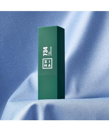 3INA Makeup Green Lipstick | Vitamin E & Shea Butter Infused | Long Lasting Matte Finish | Vegan & Cruelty Free - Buy Online on GoSupps.com