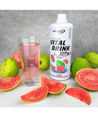 Best Body Nutrition Vital Drink Zerop Guave - Sugar-Free Beverage Concentrate | 80L Yield | 1000ml Sirup - Original Flavor - Buy Online on GoSupps.com