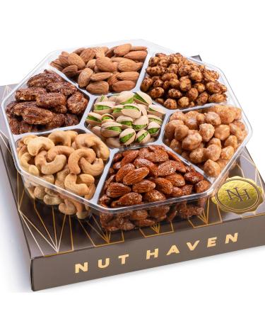 Holiday Nuts Gift Basket - Fresh Sweet & Salty Dry Roasted Gourmet Nuts Gift Basket - Fantastic Food Gift Basket for Men, Birthday, Women, Family, Adults, Christmas, Thanksgiving, Fathers Day, Mothers Day B. Large
