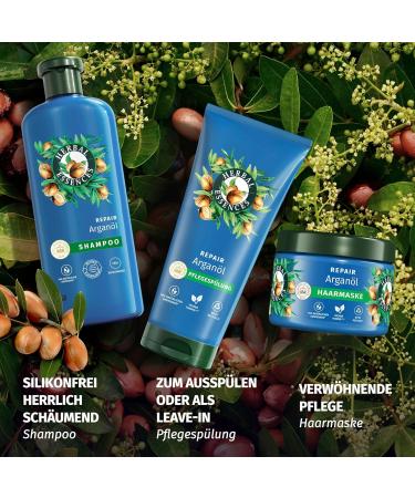 Herbal Essences Repair Shampoo with Argan Oil 350ml | Vegan Silicone-Free Natural Ingredients for Smoother Shiny Hair - Buy Online on GoSupps.com