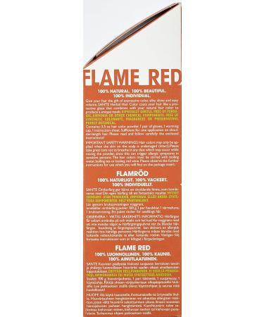 SANTE Natural Cosmetics Plant Hair Color Powder - Flame Red 100g | Eco-Friendly & Vegan Hair Dye - Buy Online on GoSupps.com