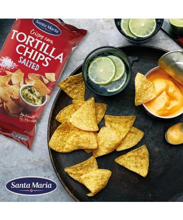  Santa Maria Santa Maria Salted Tortilla Chips 475g | Lightly Salted Corn Chips | Ideal for Serving with Mexican Fajita Burrito Quesadilla and Enchilada Red - Buy Online on GoSupps.com