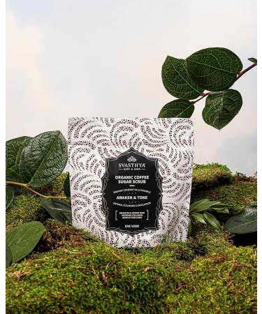SVASTHYA BODY & MIND Organic Coffee Sugar Scrub | Vegan Exfoliating Scrub with Vitamin E Almond & Coconut Oil for Glowing Skin | 7 oz - Made in the USA - Buy Online on GoSupps.com