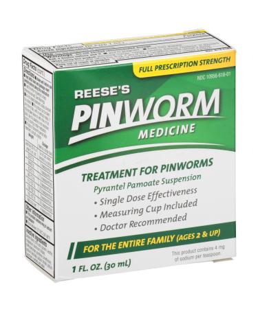 Special pack of 5 PIN WORM MEDICINE REESE'S 1 oz PYRANTEL PAMOATE SUSPENSION