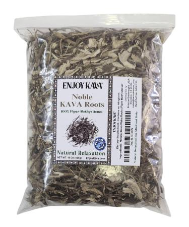 Authentic 100% Noble KAVA - Root Cut & Sifted (16 Oz Bag) Imported From FIJI Islands