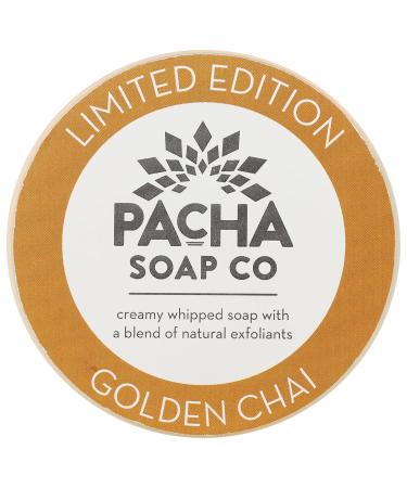 PACHA SOAP Golden Chai Whipped Soap & Scrub - Luxurious 10 OZ Exfoliating Body Care | Natural Ingredients - Buy Online on GoSupps.com