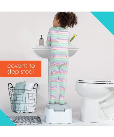Summer 2-in-1 Step Up Potty: Potty Seat & Stepstool for Easy Training | Space Saving & Easy to Clean - Buy Online on GoSupps.com