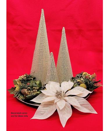 Set of 3 Small Paper Mache Cone Open Bottom 7X3 in. - Craft Supplies - Buy Online on GoSupps.com