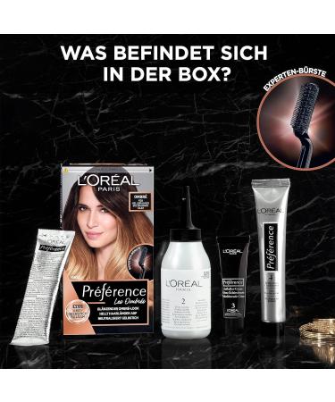 L'Or al Paris Pr f rence Ombr Permanent Hair Color - Anti-Yellowing Dye & Expert Brush for Light Brown to Brown Hair - Buy Online on GoSupps.com