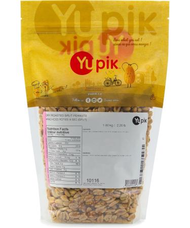 Yupik Dry Roasted Unsalted Peanuts 1 kg Kosher Gluten-Free Vegan Split Peanuts Crunchy Half Nuts No Added Salt No Skins High in Fiber Healthy Snacks Ideal for Baking Cooking & Nut Butters 1 kg (Pack of 1) - Buy Online on GoSupps.com