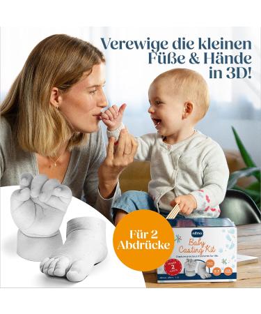 Niimo 3D Printing Baby Hand & Foot Impression Set | Skin-Proof Baby Plasterprint for Perfect Keepsakes | Ideal Baby Gifts & Memory Mementos - Buy Online on GoSupps.com