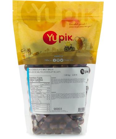 Yupik Milk Chocolate Malt Balls 1 kg Kosher Candy Bites Malt Balls Dipped in Fine Milk Chocolate Smooth & Crunchy Sweet Snacks Holiday Treats Ideal for Gifting & Baking 1 kilograms - Buy Online on GoSupps.com
