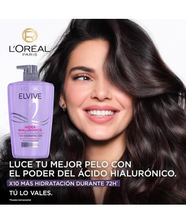  L'Oreal Paris L'Or al Paris Elvive Hydra Hyaluronic 2-pack shampoo 72-hour hydration 1 L - Buy Online on GoSupps.com