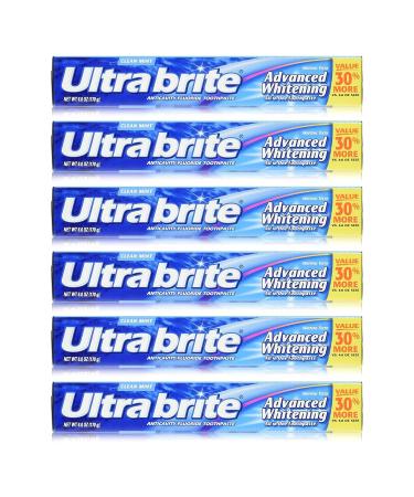 Colgate Ultra Brite Advanced Whitening Toothpaste - Clean Mint (6 Count) - Buy Online on GoSupps.com