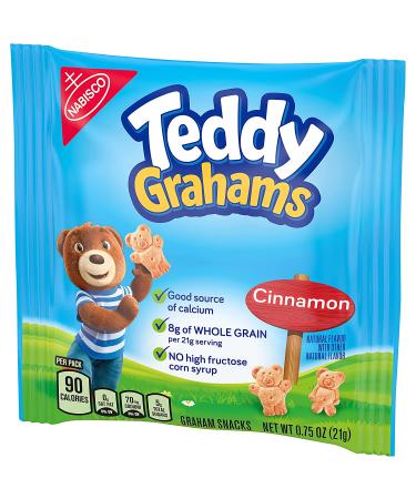 Teddy Grahams Cinnamon Snacks - 0.75oz Bags (Pack of 150) - Buy Online on GoSupps.com