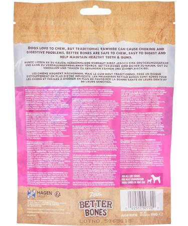 Zeus BetterBones Twisted Dog Chews - Duck & Cranberry Flavor 10cm 114g - Healthy Treats for Dogs - Buy Online on GoSupps.com