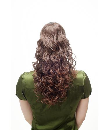 WIG ME UP Hairpiece ponytail braid clip super volume curls brown mix NC002-2T30 45 cm