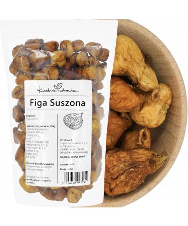 Kuchnia Zdrowia Kuchnia Zdrowia - Dried Figs - No Preservatives - Perfect Snack - Natural - No Unnecessary Additives - Airtight Zip Lock Packaging - Doypack: (1kg)