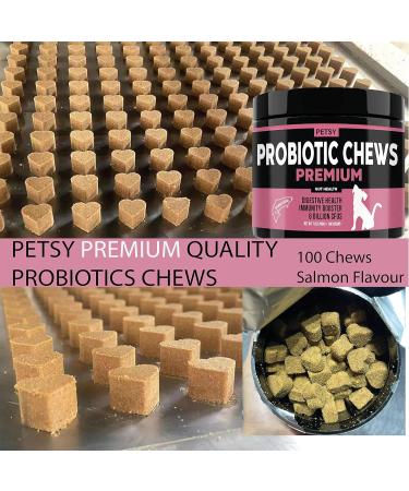 Premium Dog Probiotics 5BIL CFUs | 12 Strains Good Bacteria for Gut & Skin Health | Immune Support & Itch Relief | Salmon Flavored Chews for All Breeds & Ages - Buy Online on GoSupps.com