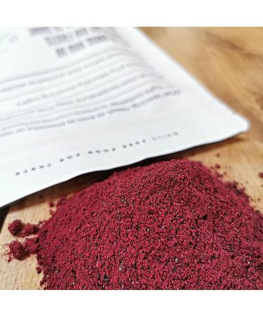 Freeze Dried Blackcurrant Powder | Superfood Blackcurrant Bud Powder Pure and Natural Black Currant | Freeze Dried Fruit | Pure Vegan Dried Fruit Powder (100g) - Buy Online on GoSupps.com