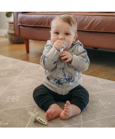 ZoLi Chubby Gummy Teether 2 Pack | Baby Teething Relief - Blue/Grey BPA Free Stick - Buy Online on GoSupps.com