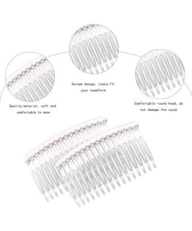 Provone 8pcs Vintage Hair Combs Plastic Side Hair Combs With 16 Teeth for Fine Hair Accessory for Women Girls (White) - Buy Online on GoSupps.com