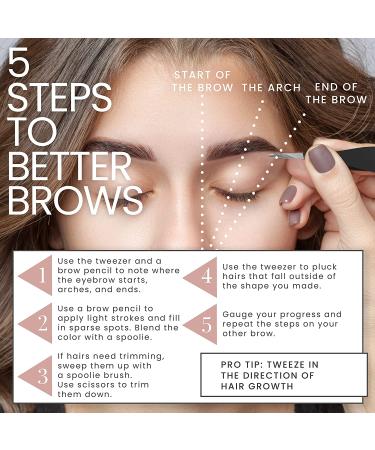 Tweezer Guru Pointed Tweezers - Precision Needle Nose for Eyebrows, Ingrown Hair, Blackheads & Splinters - Black - Buy Online on GoSupps.com