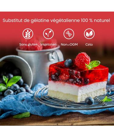 Agar Agar Powder 115g Natural Vegetable Gelatin for Jellies Desserts Jams Bovine Gelatin Leaf Substitute Rich in Fiber- - Buy Online on GoSupps.com