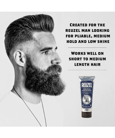 Reuzel Fiber Cream 3.38 oz - Low Shine Finish Formula - Buy Online on GoSupps.com