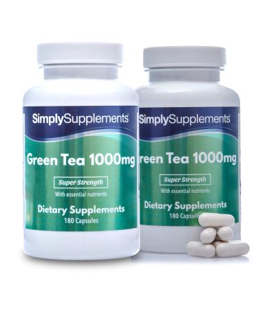 Green Tea Extract 1000mg - 2X 180 360 Capsules