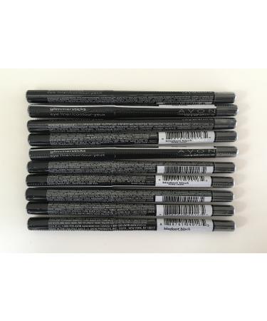 Avon Glimmersticks Eye Liner Blackest Black (Lot 10 Pcs)