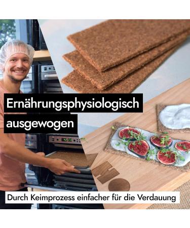 Buy AHO Ess ner Raw Food Bread 200g | Germinated Emmer Cereal | Organic Sprouts | Plastic-Free Packaging | Healthy International Shipping - Buy Online on GoSupps.com