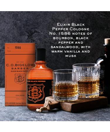 C.O. Bigelow - Elixir Black Pepper - No. 1586 2.5 fl oz Cologne for Men Bourbon & Sandalwood Scented Masculine Refined Long Lasting Mens Cologne - Buy Online on GoSupps.com