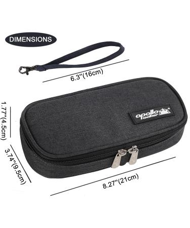 Apollowalker Insulin Cooler Bag for Diabetes - Black | Keep Medications Safe & Cool - Perfect for Syringes & Injections - Buy Online on GoSupps.com